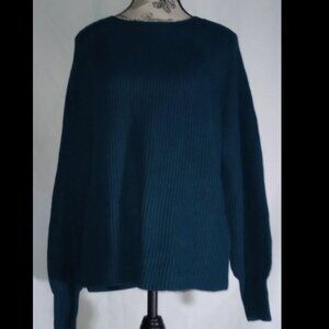 NWOT Jessica Simpson Knit Sweater L Blue Crew Neck Pullover